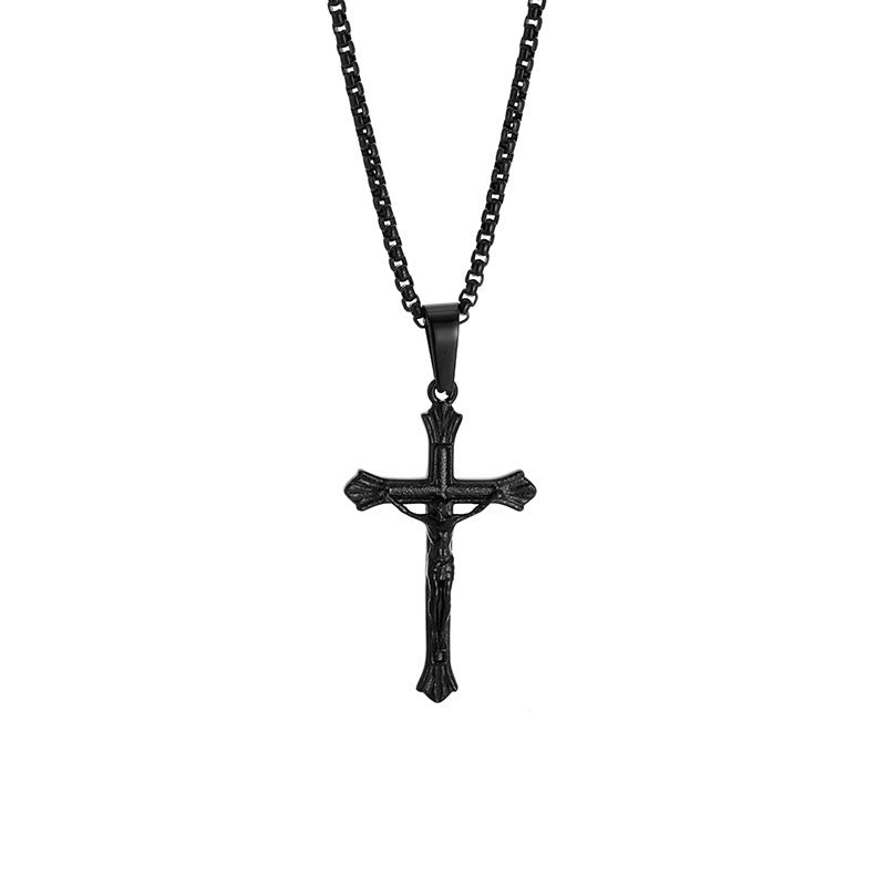 Collana Crocifisso di Gesù Tri - Colore: Una Fusione di Fede e Toni Eleganti