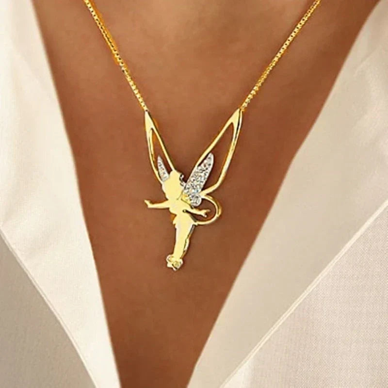 Collana Fata Fortunata | Oro Bianco