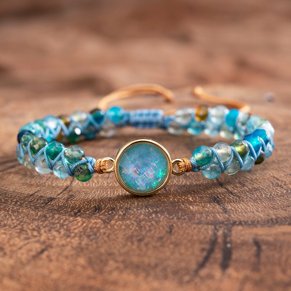 Bracciale in Opale Trasparente