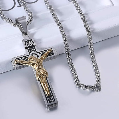 Collana Crocifisso in Titanio Craft Jesus Christianartworkshop