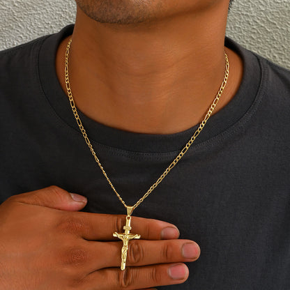 Collana con Crocifisso Sacro in 4 Stili: Design Elegante e Promemoria di Fede per Ogni Giorno