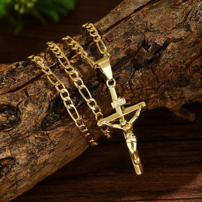 Collana con Crocifisso Sacro in 4 Stili: Design Elegante e Promemoria di Fede per Ogni Giorno