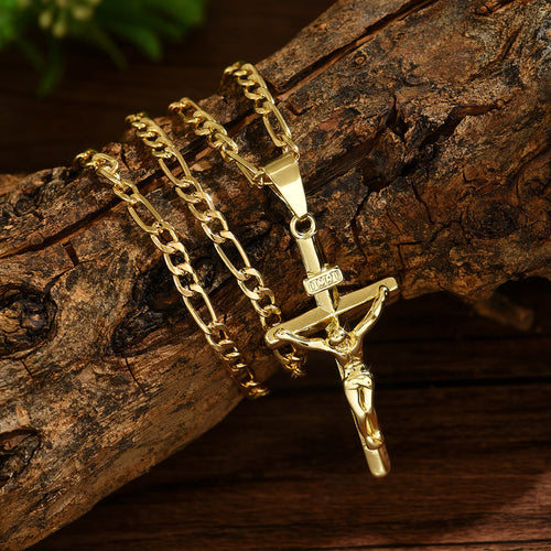 Collana con Crocifisso Sacro in 4 Stili: Design Elegante e Promemoria di Fede per Ogni Giorno