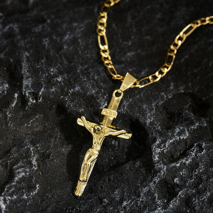 Collana con Crocifisso Sacro in 4 Stili: Design Elegante e Promemoria di Fede per Ogni Giorno