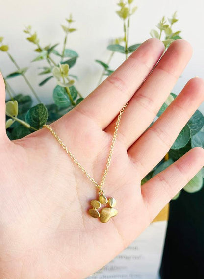 Collana Placcata in Oro con Charm a Zampa