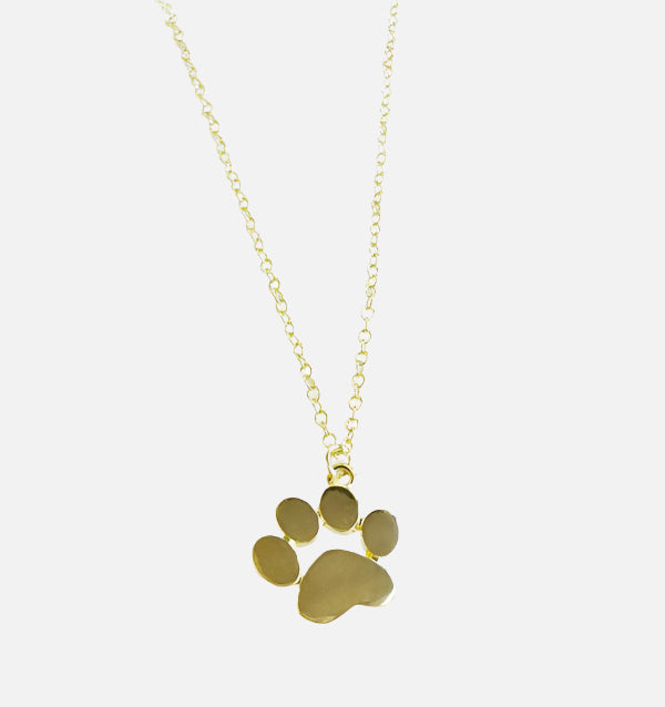 Collana Placcata in Oro con Charm a Zampa