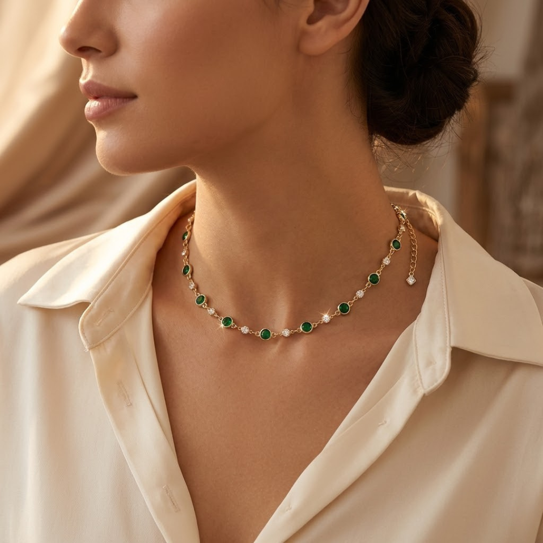 Collana Gold Emerald Station