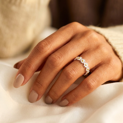 Anello Floreale in Argento