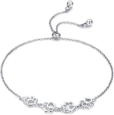 Bracciale Zampe in Argento 925 – Chiusura Scorrevole Regolabile