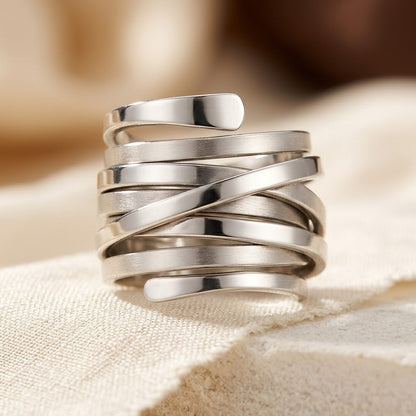 Anello Multi Fascia in Argento