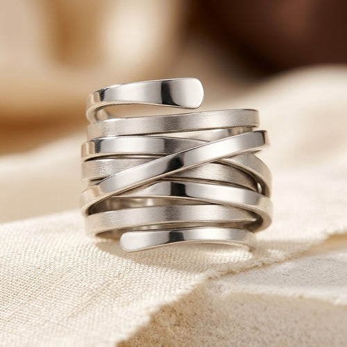 Anello Multi Fascia in Argento