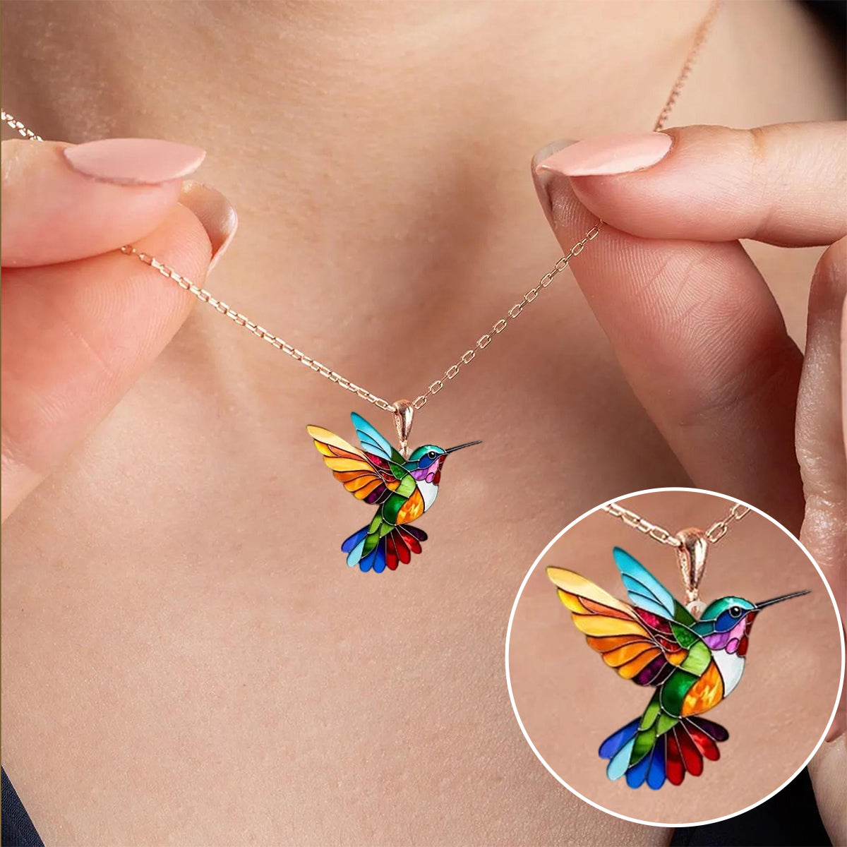 Collana Colibrì con Orecchini in Omaggio