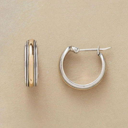Orecchini a Cerchio Vintage in Argento “Golden Line”