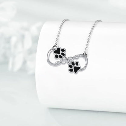 Collana con Pendente Simbolo dell'Infinito con Zirconia