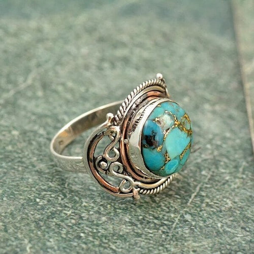 Anello Boho con Turchese