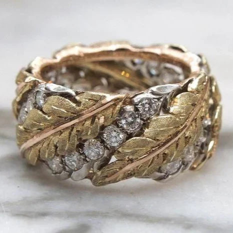 Anello Vintage in Oro con Diamanti