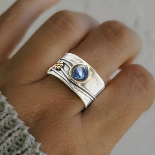 Anello Boho Meditativo con Gemme Naturali
