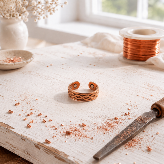 Pink Copper Sprig Necklace