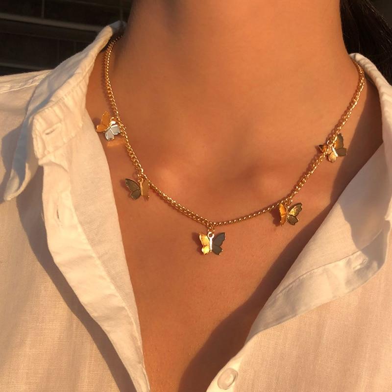 Collana Farfalla Placcata Oro – Simbolo di Rinascita