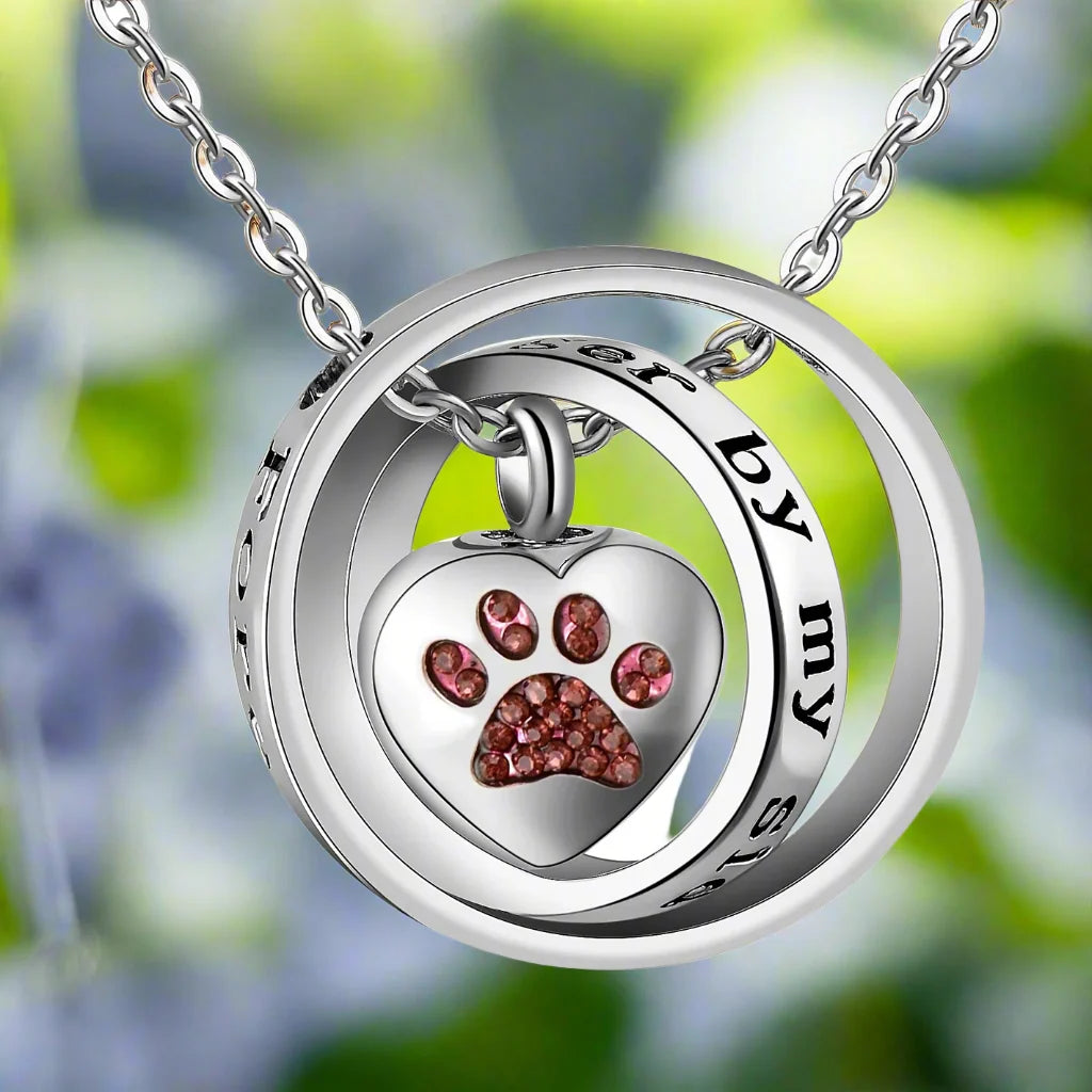Collana Portaceneri a Cuore in Acciaio – "Per Sempre nel Mio Cuore"