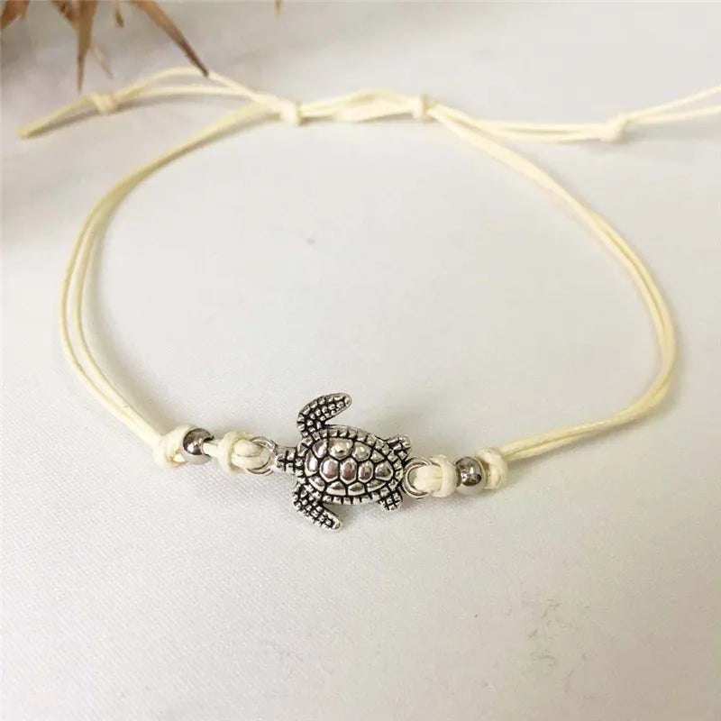 Bracciale alla Caviglia in Pelle di Tartaruga Marina