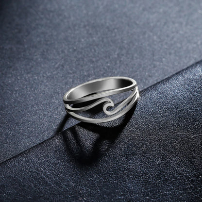 Anello “Onda Ocean” in Oro