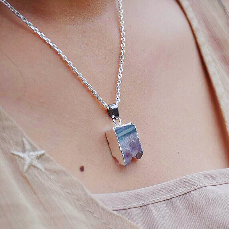 Collana con Pendente in Ametista