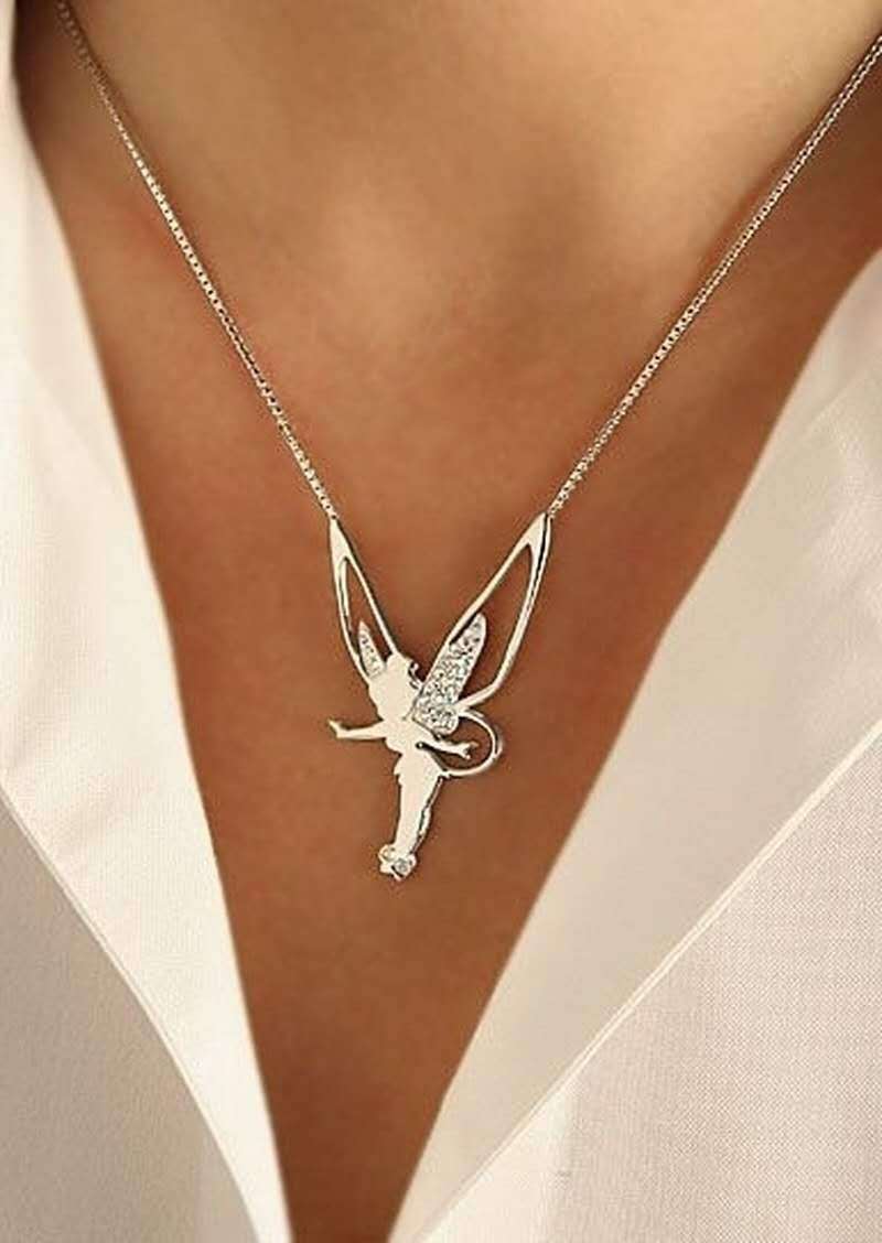 Collana Fata Fortunata | Oro Bianco