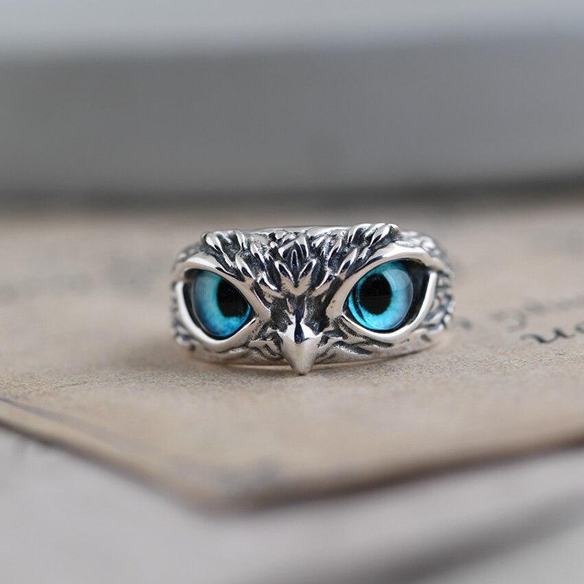 Anello Regolabile “Gufo della Fortuna” in Argento e Opale