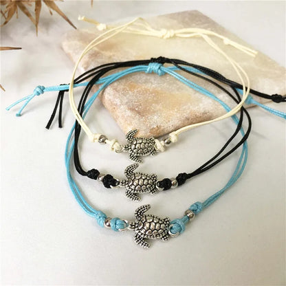 Bracciale alla Caviglia in Pelle di Tartaruga Marina