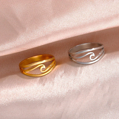 Anello in Oro “Onda dell'Oceano”