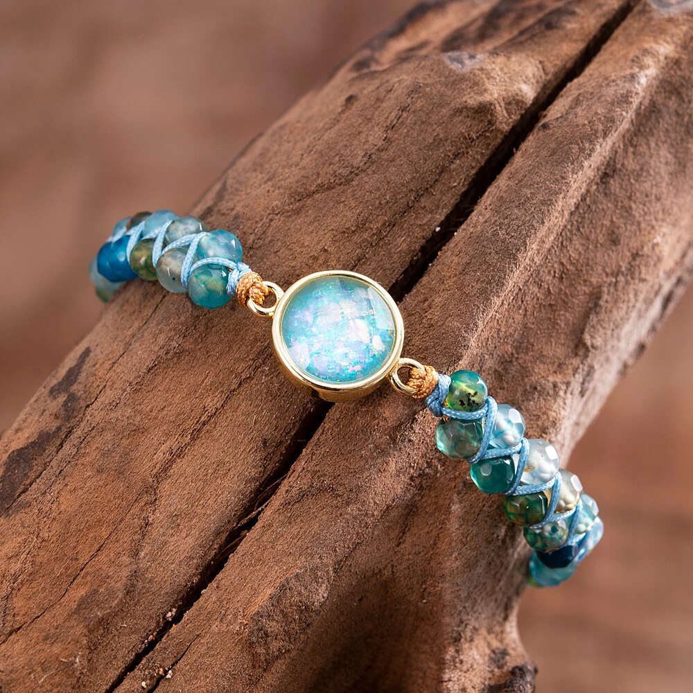 Bracciale in Opale Trasparente