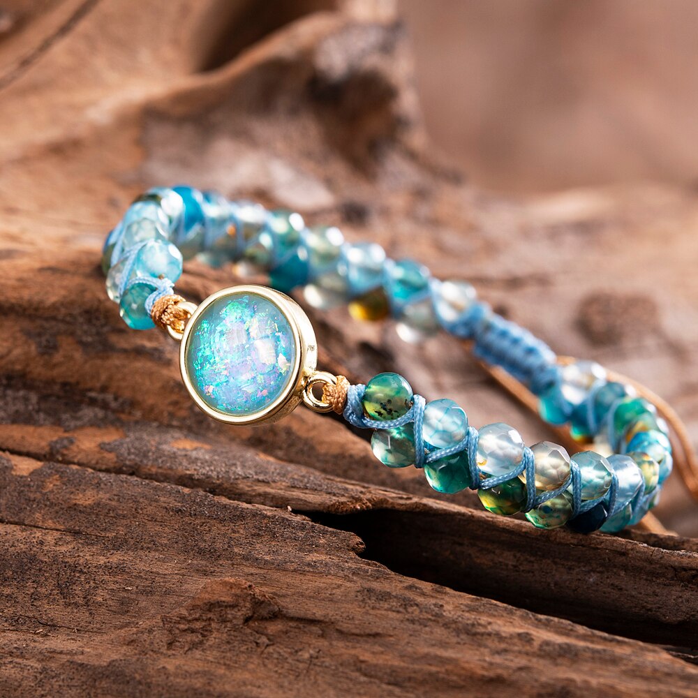 Bracciale in Opale Trasparente
