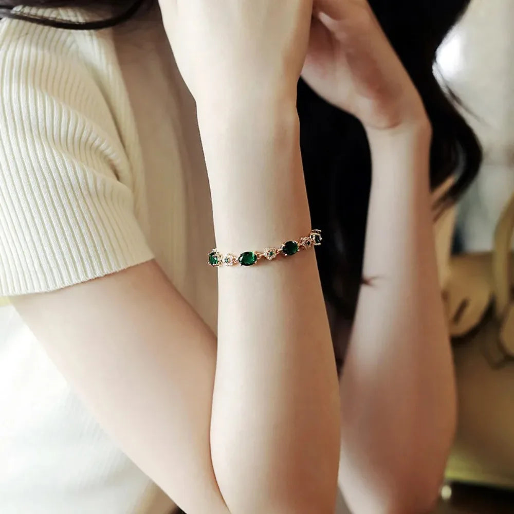 Bracciale Incantato in Cristallo Verde