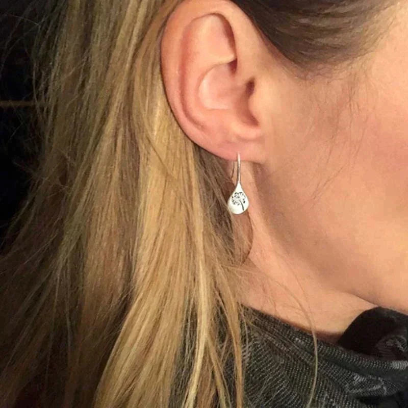 Orecchini in Argento 925 a Foglia di Soffione