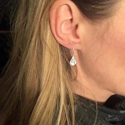 Orecchini in Argento 925 a Foglia di Soffione