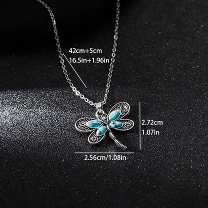 Collana Libellula Color Argento – Simbolo di Trasformazione