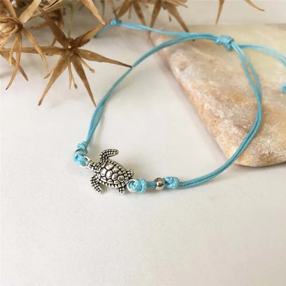 Bracciale alla Caviglia in Pelle di Tartaruga Marina