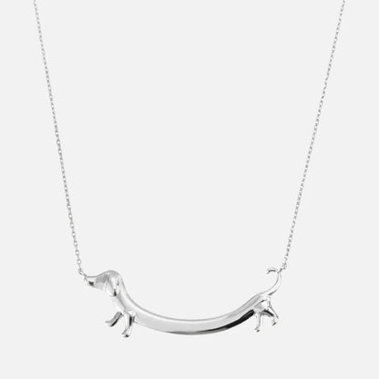 Collana Bassotto Placcata Oro – Ciondolo Allungato