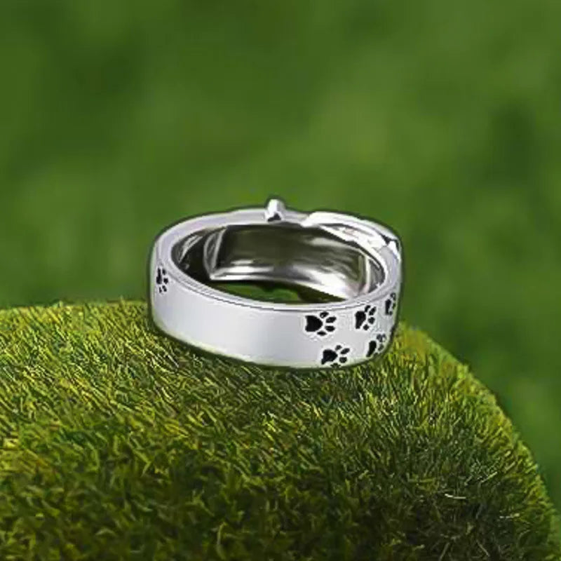 Anello Collare con Zampette – Idea Regalo per Amanti dei Cani