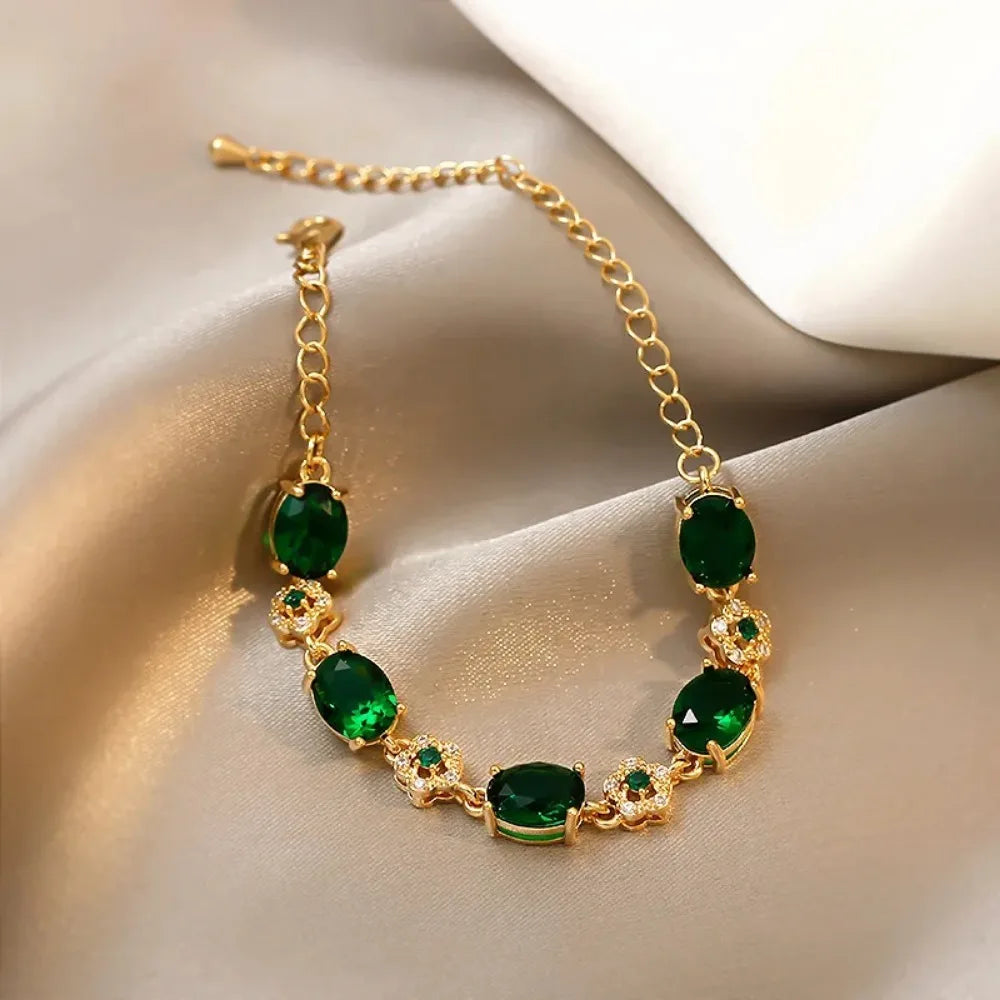 Bracciale Incantato in Cristallo Verde