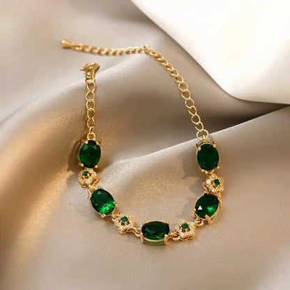 Bracciale Incantato in Cristallo Verde