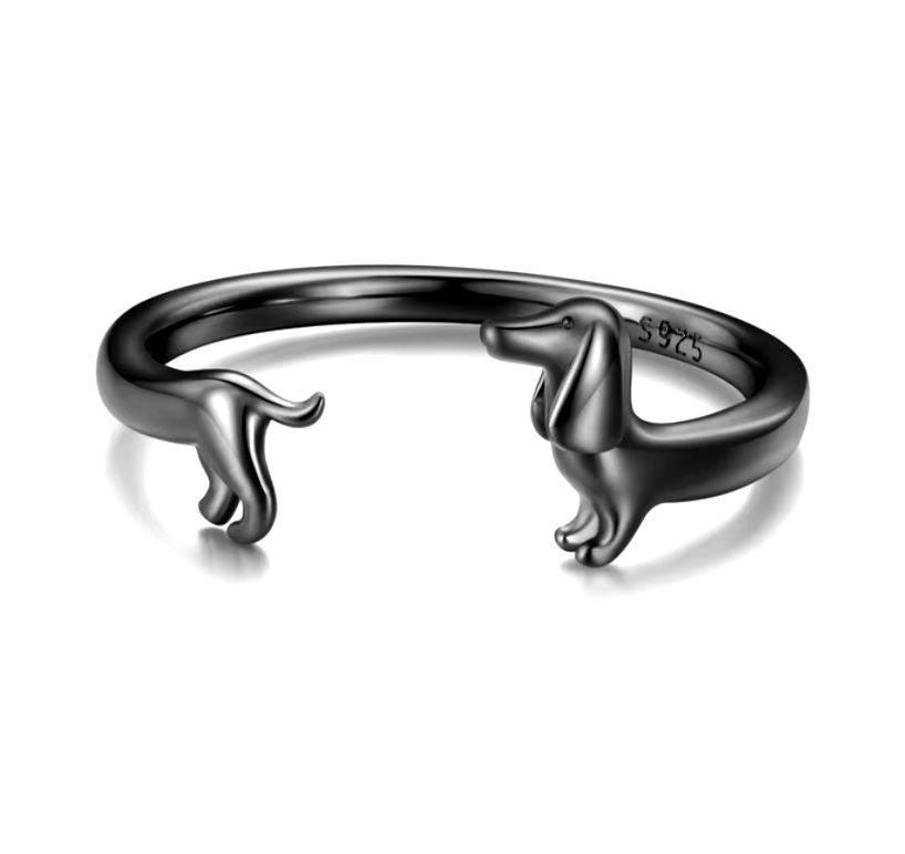 Anello Bassotto Avvolgente in Argento 925 – Regolabile