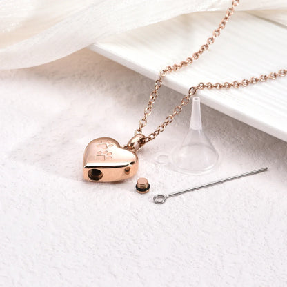 Collana Portaceneri Cuore con Zampe – In Ricordo del Tuo Animale