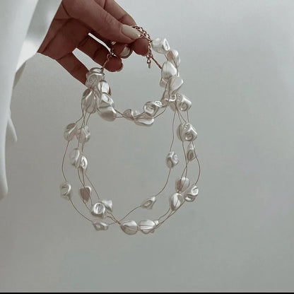 Set di Collana e Bracciale con Perle Luminose