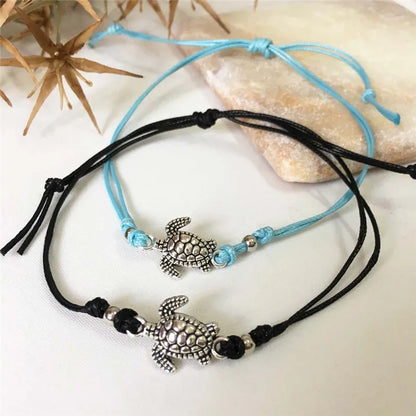 Bracciale alla Caviglia in Pelle di Tartaruga Marina