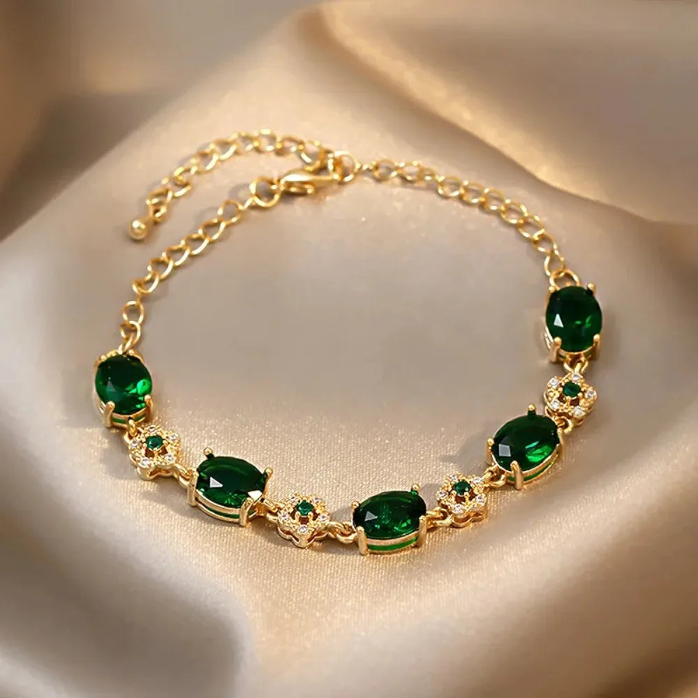 Bracciale Incantato in Cristallo Verde