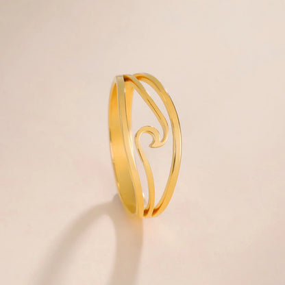 Anello “Onda Ocean” in Oro