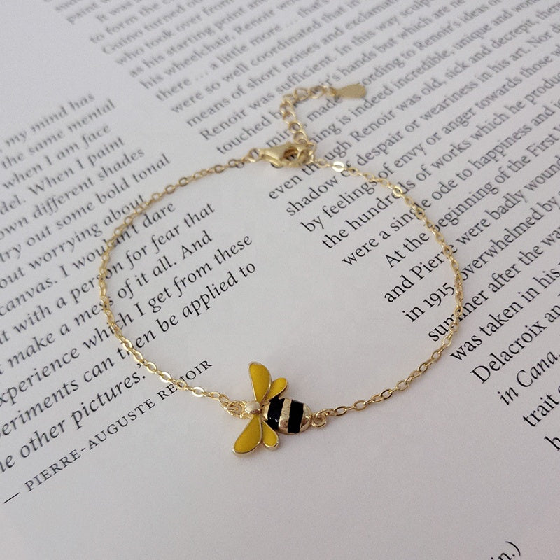 Bracciale Ape Regina in Argento 925 Placcato Oro 18K