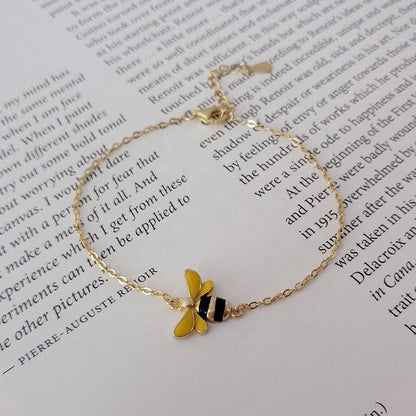 Bracciale Ape Regina in Argento 925 Placcato Oro 18K